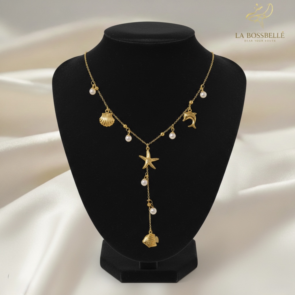 MERMAID LARIAT Necklace - Adjustable Length